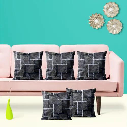 ArtzFolio Black Mosaic | Decorative Cushion Cover for Bedroom & Living Room