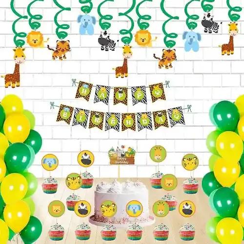 Untumble Baby Jungle Theme Swirls And Toppers Kit