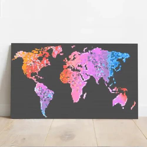 World Map Pixel Art