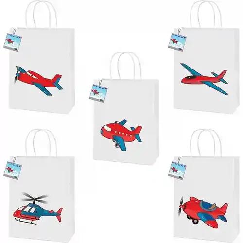 Untumble Aeroplane Theme Stickered Gift Bags