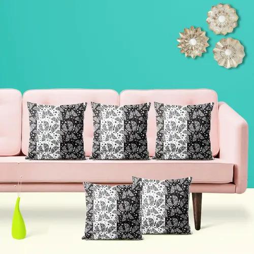 ArtzFolio Butterflies & Flowers | Decorative Cushion Cover for Bedroom & Living Room