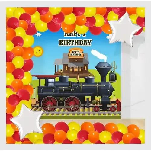 Untumble Train Theme Backdrop Arch Kit