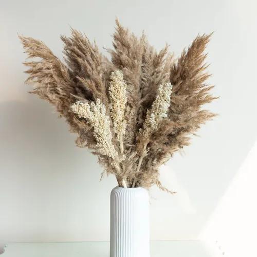 Pampas and White Corn Sticks Bunch