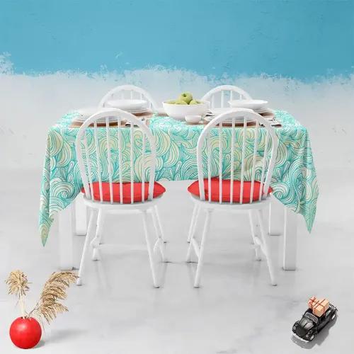 ArtzFolio Swirls | Table Cloth Cover for Dining & Center Table