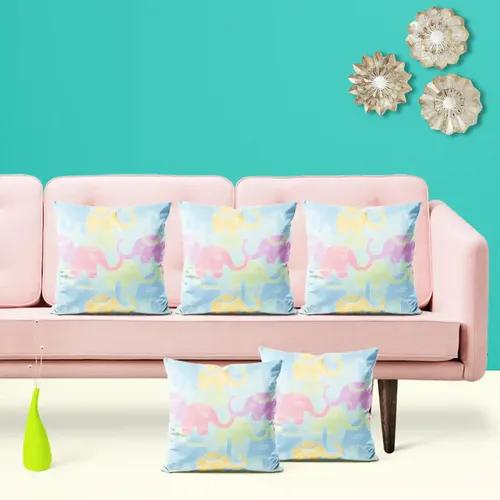 ArtzFolio Elephants D2 | Decorative Cushion Cover for Bedroom & Living Room