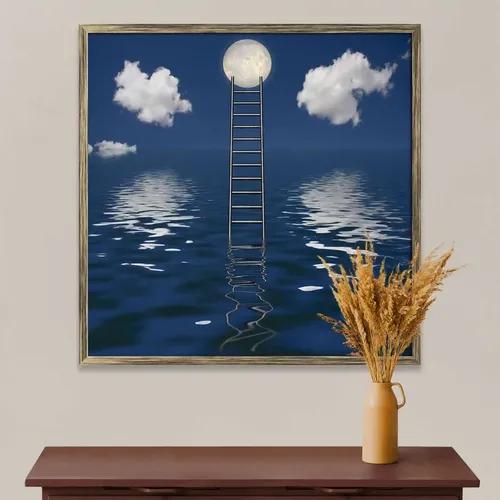 ArtzFolio Rising Ladder | Premium Canvas Painting for Bedroom & Living Room