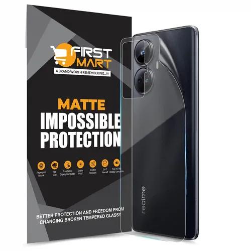 FIRST MART Screen Protector for Realme 10 Pro Plus 5G - Back Nano Fiber Unbreakable Membrane Case Friendly Full Edge to Edge Screen Coverage & Installation Kit (Matte)