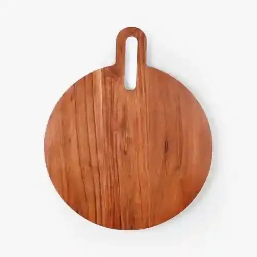 CASA Decor Round Bucolic Chopping Board Wooden Chopping Board/Cutting/Serving Board, Platter for Kitchen Vegetables, Fruits & Cheese