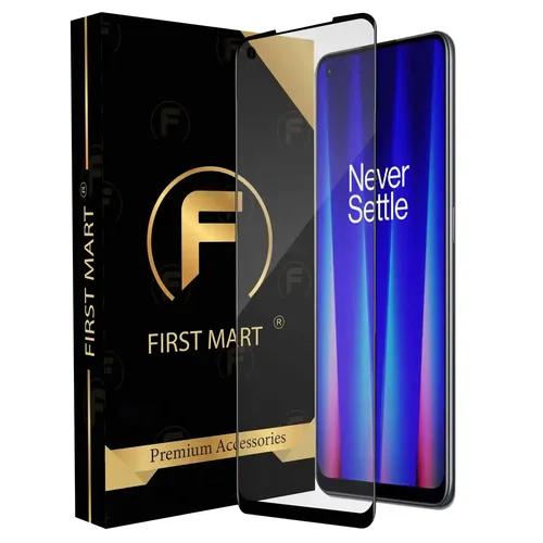 FIRST MART Premium Tempered Glass for OnePlus Nord CE 2 5G with Edge to Edge Coverage and Easy Installation Kit, Pack of 1