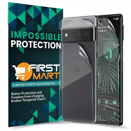 FIRST MART Screen Protector for Google Pixel 6 Pro 5G | Crystal Clear Front and Back 4 Layer Unbreakable Membrane Protection, Case Friendly Full Edge to Edge Coverage & Installation Kit