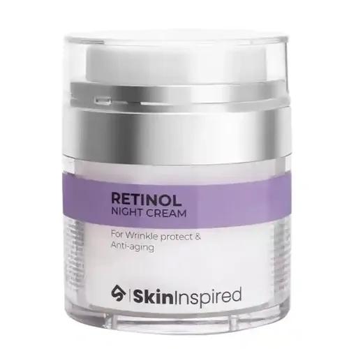 SkinInspired Retinol Night Cream For Wrinkles & Anti-Aging | Lightweight Cream for Age Spots, Fine Lines and Wrinkles | Anti Aging Cream For Women & Men | For All Skin Types | 50 g