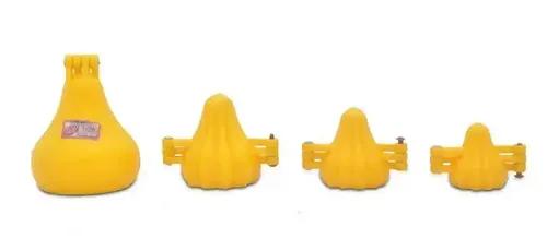 DS Ganpati Modak Plastic Mould 4 Size Combo(Modak Sanchan 1,2,3 + Modak Sancha 125Gm)- Yellow