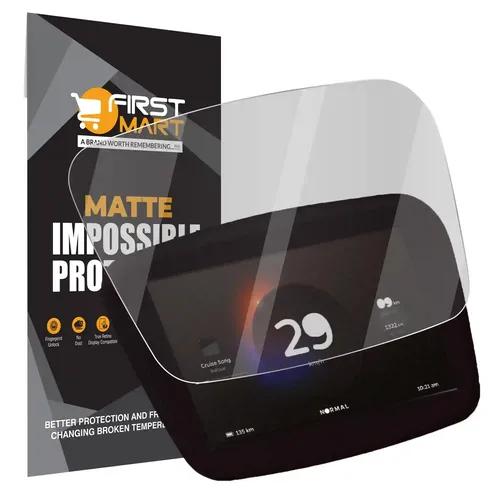 FIRST MART Screen Protector for Ola S1 / S1 Pro / S1 Air Electric Scooter - Impossible Fiber Company Fitted Full Screen Protection & Installation Kit (Matte, Pack of 1)