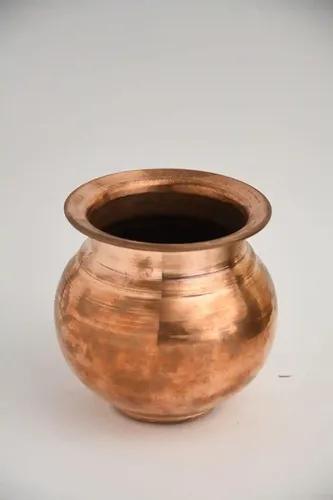 ALODIE- Tamba Lota | Kalash | Lota for Puja, Good Health Benefit Pure Copper Kalash Lota for Temple and Pooja Purpose