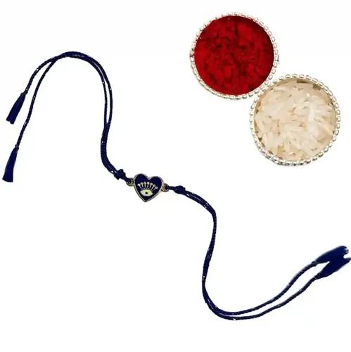 Heart Shape Evil Eye Rakhi