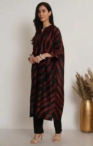 Black Shibori Tie & Dye Kaftan - X-Small