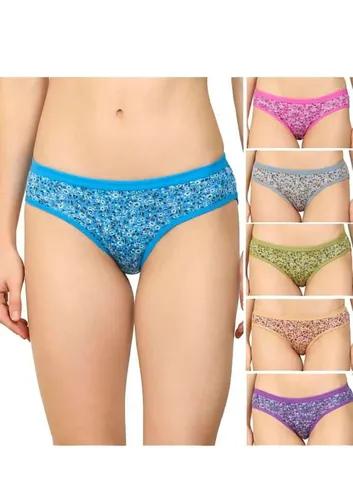 Premium Super Printed Hipster Panty Pack of 6 - Small