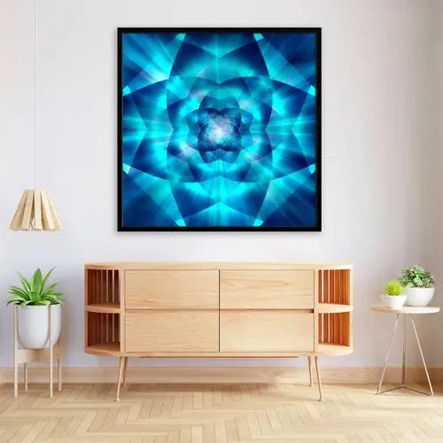 ArtzFolio Abstract Flower | Premium Canvas Painting for Bedroom & Living Room | Black Wood Frame | 12 x 12 inch (30 x 30 cms)