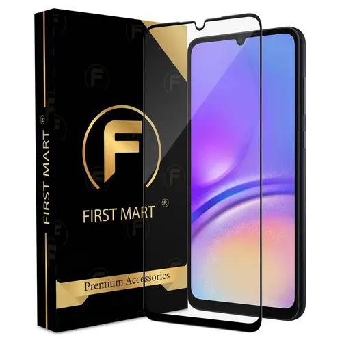 FIRST MART Premium Tempered Glass for Samsung Galaxy A05 with Edge to Edge Coverage and Easy Installation Kit, Pack of 1