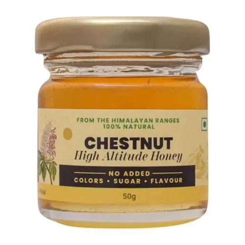 Shiva Organic High Altitude Himalyan Honey Pure and Natural Honey from Himalayan range No added sugar (Chestnut Honey, 50g)