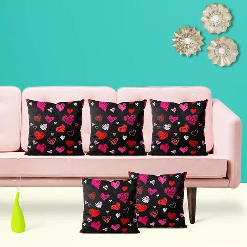 ArtzFolio Love Heart | Decorative Cushion Cover for Bedroom & Living Room