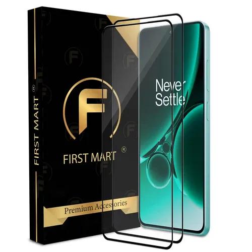 FIRST MART Premium Tempered Glass for OnePlus Nord CE 3 5G, Nord 3 and Nord CE 4 5G 5G with Edge to Edge Coverage and Easy Installation Kit, Pack of 2