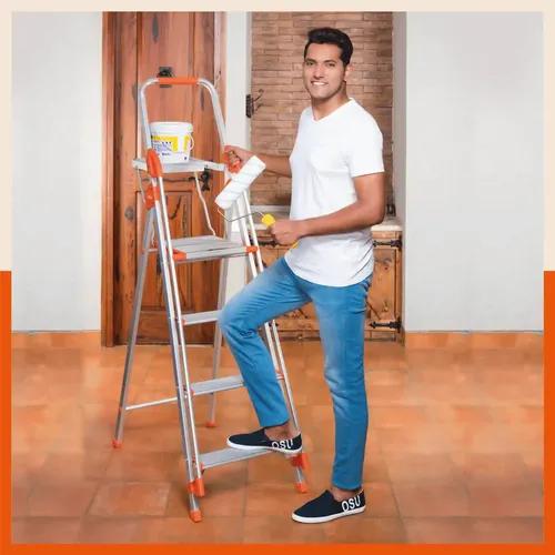 Bathla Zenith Plus 4-Step Foldable Aluminium Ladder For Home