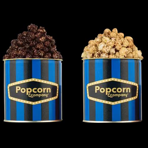 Popcorn & Company Caramel Crisp & Choco Caramel Popcorn Combo Regular Tin - 260 Gm