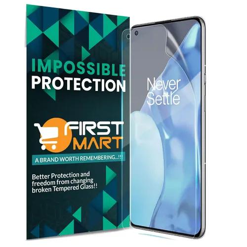 FIRST MART Screen Protector for OnePlus 9 Pro 5G - Nanofiber Unbreakable Membrane Case Friendly Full Edge to Edge Screen Coverage & Installation Kit (Crystal Clear)