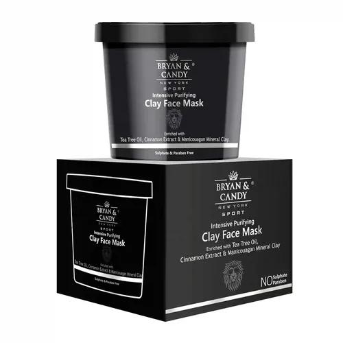 Bryan & Candy NewYork Lion Series Intensive Purifying Clay Face Mask For Men - 100 gm, Enriched with Tea Tree Oil, Cinnamon Extract & Manicouagan Mineral Clay