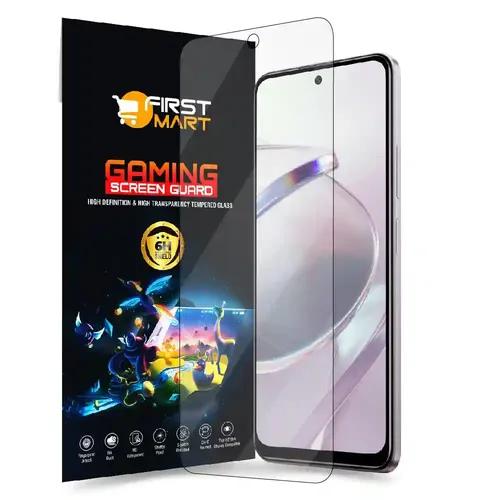 FIRST MART Screen Protector for Redmi 12 5G, Redmi 12 4G and Poco M6 Pro 5G - Impossible Fiber Case Friendly Screen Protection & Installation Kit (Gaming Clear)