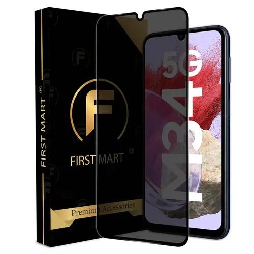 FIRST MART Edge to Edge Privacy Tempered Glass for Samsung Galaxy M34 5G / Samsung F34 5G / Samsung A34 5G Full Screen Coverage with Easy Installation Kit | Black