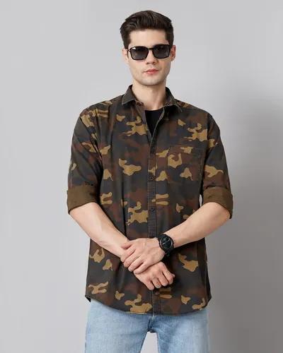 Multi-Brown Camofaluge Shirt - XL (42)