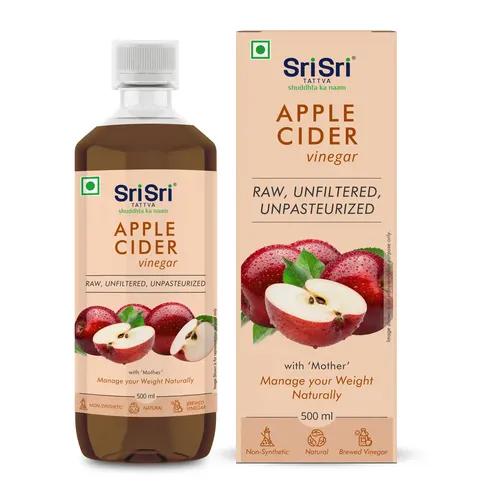 Sri Sri Tattva Apple Cider Vinegar - Raw, Unfiltered, Unpasteurized | Manage Your Weight Naturally | 500 Ml